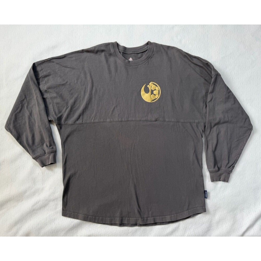 Disney Parks Star Wars Spirit Jersey Shirt Rebel Empire Long Sleeve Adult Sz L
